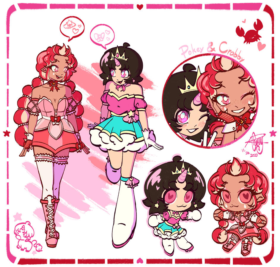 Pokey & Crabby (Crabby belongs to @aliikatto)